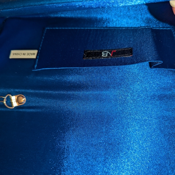 New Blue Clutch or  Crossbody - Picture 8 of 10